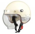 リード工業　NOVIA　ジェットヘルメット　レターアイボリー