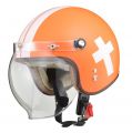 リード工業　NOVIA　ジェットヘルメット　クロスオレンジ