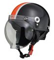 リード　バブルシールド付き ハーフヘルメット　ＣＲ760　ブラックＸオレンジ