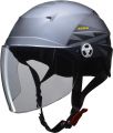 リード工業 ゾーク ZORK ハーフヘルメット シールド付き  (60-62cm)　スモーキーシルバー