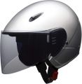 リード工業　バイクヘルメット　RE351　セミジェット　シルバー